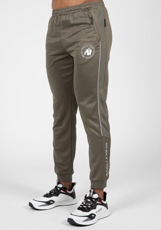 Gorilla Wear - Broxton Track Pants - Legergroen - Regular Fit - Elastische Tailleband