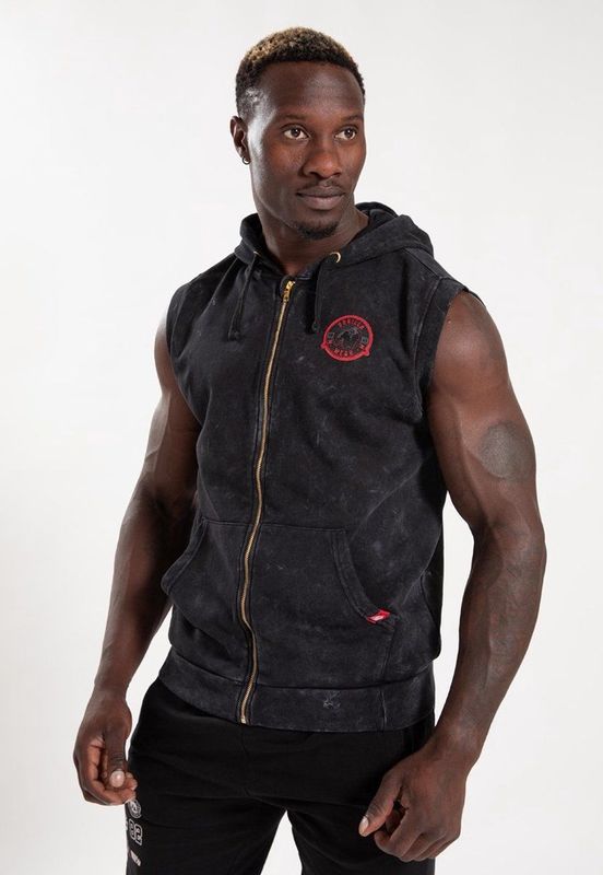 Gorilla Wear Silverdale Mouwloze Hoodie - Zwart