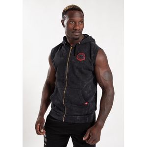 Gorilla Wear Silverdale Mouwloze Hoodie - Zwart
