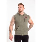Gorilla Wear Silverdale Mouwloze Hoodie - Legergroen