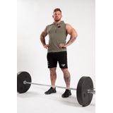 Gorilla Wear Silverdale Mouwloze Hoodie - Legergroen