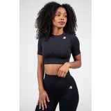 Gorilla Wear - Whitney Seamless Crop Top - Zwart