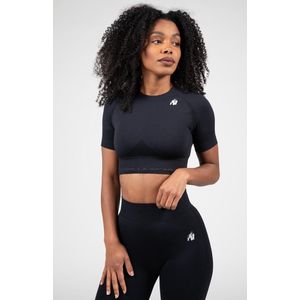Gorilla Wear - Whitney Seamless Crop Top - Zwart