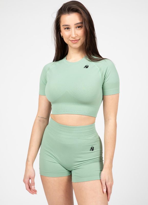 Gorilla Wear - Whitney Seamless Crop Top - Groen