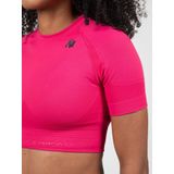 Gorilla Wear - Whitney - Crop Top - Zwart - Ademend - Vochtregulerend