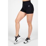 Gorilla Wear - Whitney Seamless Shorts - Zwart - Stretchmateriaal - Vochtregulerend
