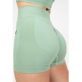 Gorilla Wear - Whitney Seamless Shorts - Groen - Sportbroeken