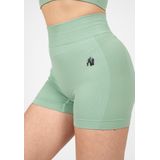 Gorilla Wear - Whitney Seamless Shorts - Groen - Sportbroeken