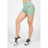 Gorilla Wear - Whitney Seamless Shorts - Groen - Sportbroeken