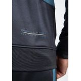 Gorilla Wear - Devon - Trainingsjas - Grijs/Blauw - Getextureerde Stof