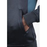 Gorilla Wear - Devon - Trainingsjas - Grijs/Blauw - Getextureerde Stof