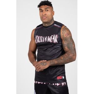 Gorilla Wear - Clayton - Tank Top - Zwart/Goud - 100% Gerecycled Polyester