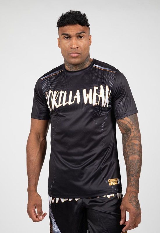 Gorilla Wear Clayton T-shirt - Zwart Rood