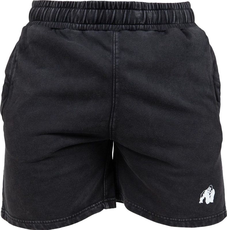 Gorilla Wear - Curtis - Sweat Shorts - Washed Grijs - Elastische Tailleband, Praktische Zijzakken
