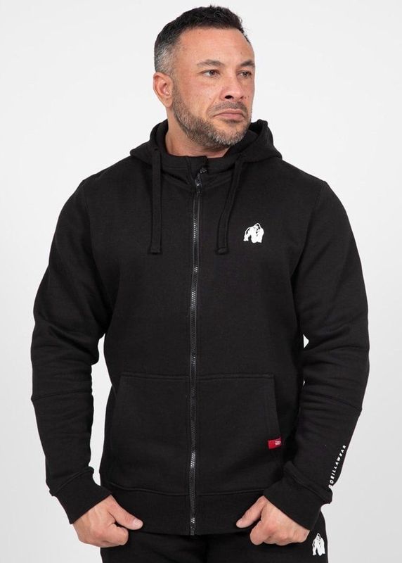 Gorilla Wear - Leon - Sweatvest - Zwart - 60% Biologisch Katoen 40% Gerecycled Polyester