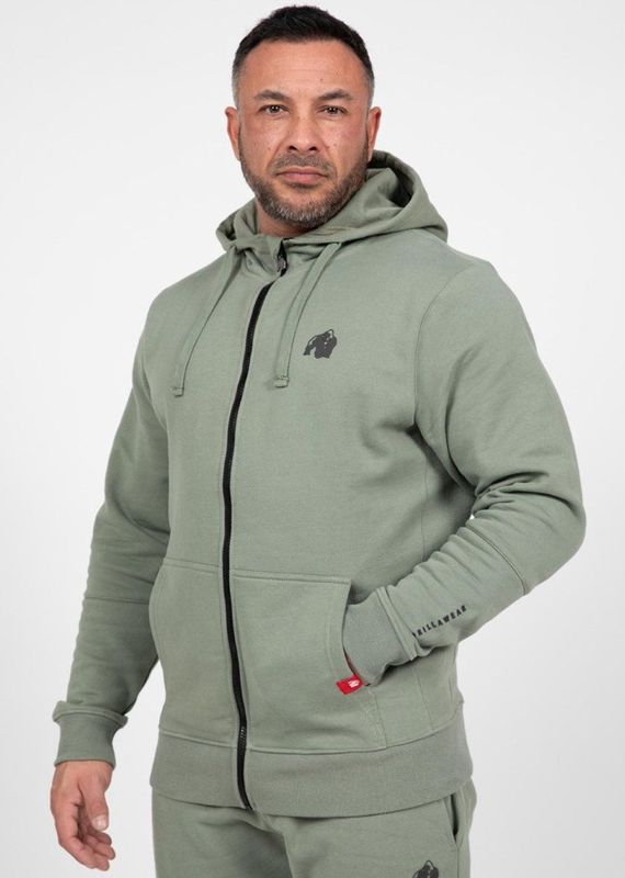Gorilla Wear - Leon Zipped Hoodie - Groen - Sweatvest