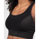 Gorilla Wear - Riley - Sportbeha - Zwart - Hoogste Ondersteuning, Ademend, Vochtregulerend, Elastische Band