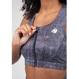 Gorilla Wear - Camilla - Sportbeha - Denim Blauw - Medium Ondersteuning