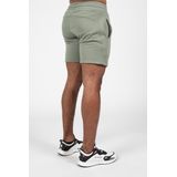 Gorilla Wear - Leon Sweat Shorts - Korte Trainingsbroek Groen - Relaxed Fit