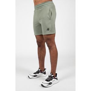 Gorilla Wear - Leon Sweat Shorts - Korte Trainingsbroek - Groen - Katoen