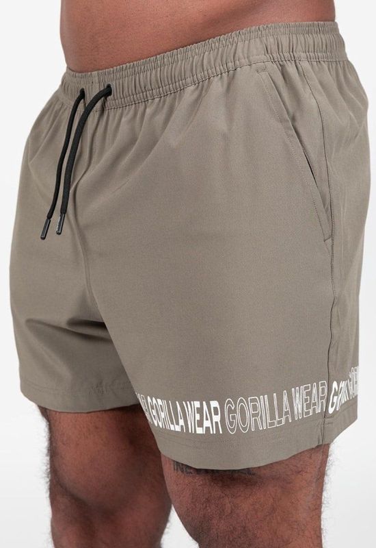 Gorilla Wear - Otis - Zwembroek - Legergroen - Korte Broek