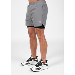Gorilla Wear - Cortez 2-In-1 Shorts - Antraciet - Gerecycled Polyester