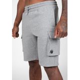 Gorilla Wear - Hudson Cargo - Trainingsbroek - Grijs Melange