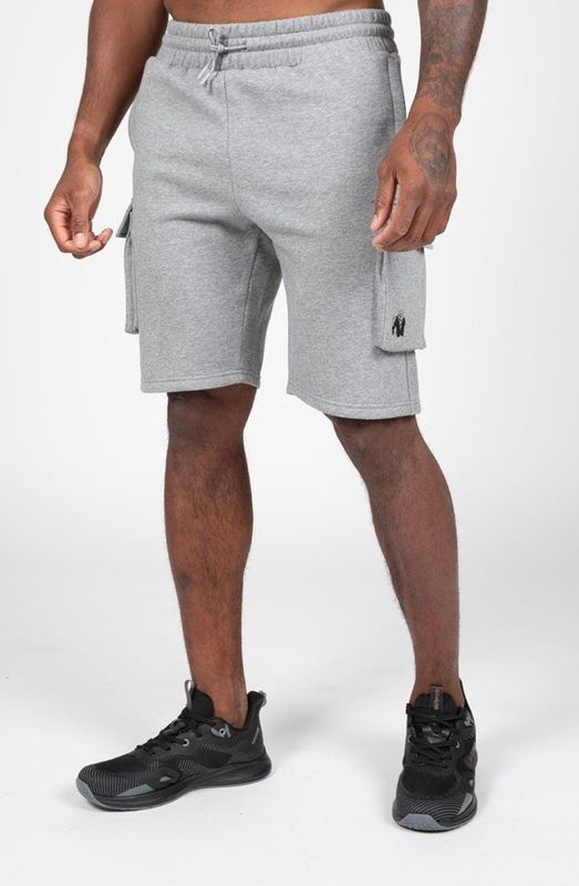 Gorilla Wear - Hudson Cargo - Trainingsbroek - Grijs Melange