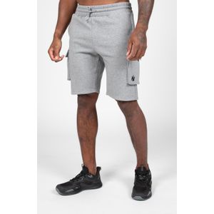 Gorilla Wear - Hudson Cargo Sweat Shorts - Trainingsbroek - Grijs Melange