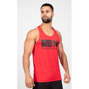 Gorilla Wear - Classic Training Tank Top - Rood - Gemaakt van 100% Gerecycled Polyester