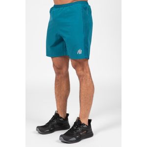 Gorilla Wear - Lubec - Sportbroeken - Petrol - Gerecycled RPET