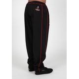 Gorilla Wear - Marlow - Trainingsbroek - Zwart/Rood - 100% Polyester