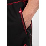 Gorilla Wear - Marlow - Korte Broeken - Zwart/Rood - Ademend Mesh Materiaal