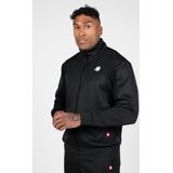 Gorilla Wear - Tennessee - Trainingsjas - Zwart - 100% Polyester, Mesh Panelen, Hoge Kraag