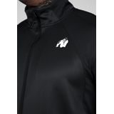 Gorilla Wear - Tennessee - Trainingsjas - Zwart - 100% Polyester, Mesh Panelen, Hoge Kraag