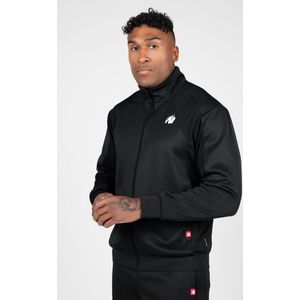 Gorilla Wear - Tennessee - Trainingsjas - Zwart - 100% Polyester, Mesh Panelen, Hoge Kraag