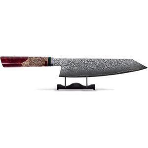 Shinrai - Kiritsuke Octagons Series - Koksmes - Damascus - Rood