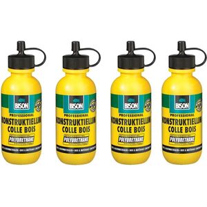 Bison Konstruktielijm 75gr d4 - 4 stuks KD-set