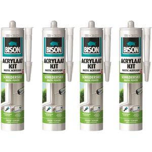 Bison Acrylaatkit wit - 4 stuks - KD set