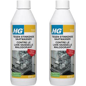 HG tegen stinkende vaatwasser - 2 stuks + gratis KD spons