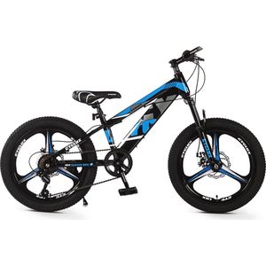 Cyclux New Fashion Bike Jongensfiets Mtb 20 Inch 7 Speed Shimano Blauw