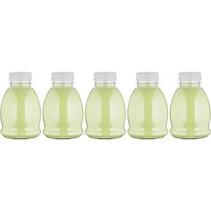 Scrubzout Fresh Ginger - 375 gram - Fles met transparante dop - Set van 5 stuks - Hydraterende Lichaamsscrub