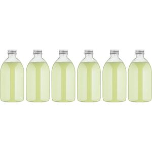 Scrubzout Fresh Ginger - 650 gram - Fles met aluminium dop - set van 6 stuks - Hydraterende Lichaamsscrub