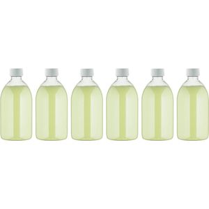 Scrubzout Fresh Ginger - 650 gram - Fles met witte dop - set van 6 stuks - Hydraterende Lichaamsscrub