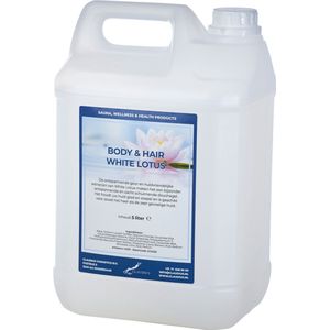 Body & Hair White Lotus - 5 Liter - 2 in 1 voor lichaam en haar.
