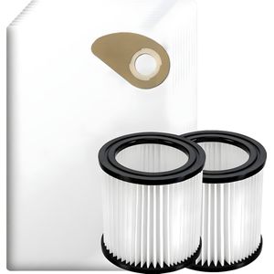 10x Stofzuigerzakken en 2x filter set geschikt voor Nilfisk Buddy 2 II - Motorfilter