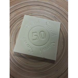 Sarah chocolade cadeau | Tablet van chocola | 50 jaar kado | Smaak Wit
