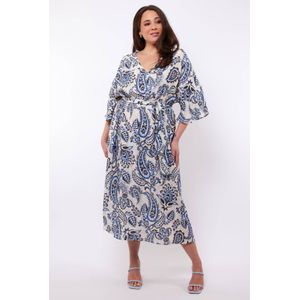 Exxcellent - Midi Jurk - Blauw