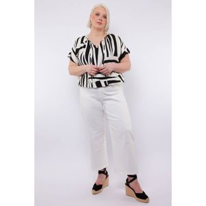 Exxcellent - Malena - Jeans - Wit - High Waist Straight Leg