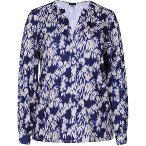 Exxcellent - Vicki Blouse - Donkerblauw - Polyester en Elastaan